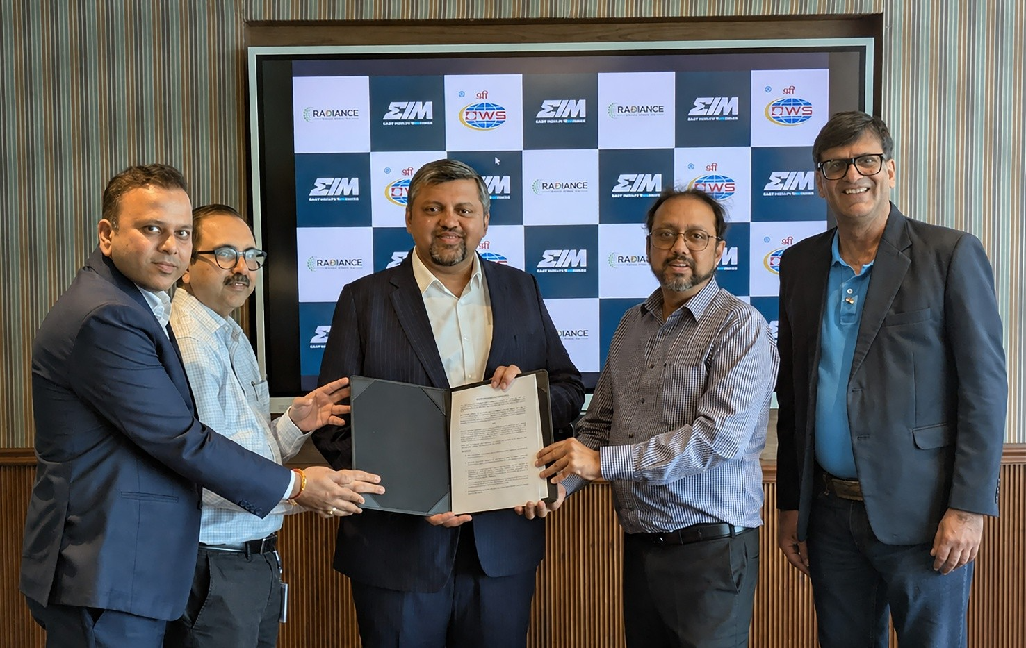Energy In Motion Strategic MoU with Oil Field Warehouse and Radiance Green Mobility