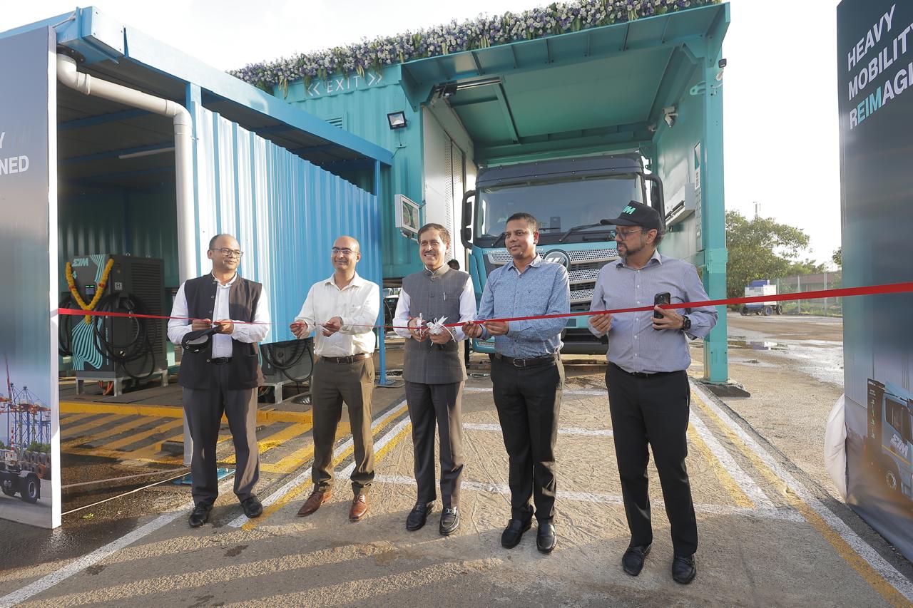 Energy In Motion Second Heavy-Duty Battery Swapping-cum-Charging Station at NSDT, JNPA